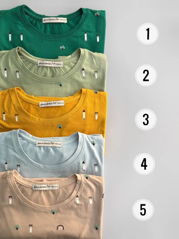 تیشرت نخ پنبه تمام چاپ 1282