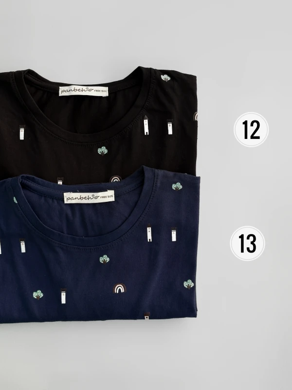 تیشرت نخ پنبه تمام چاپ 1282