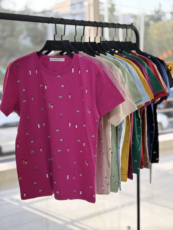 تیشرت نخ پنبه تمام چاپ 1282