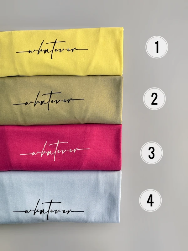 تیشرت نخ پنبه تکست دار 1287