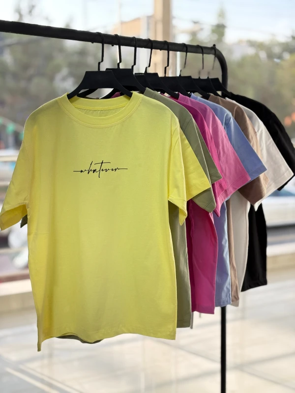 تیشرت نخ پنبه تکست دار 1287