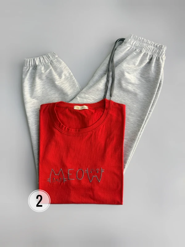 ست تیشرت شلوار گلدوزی 1288