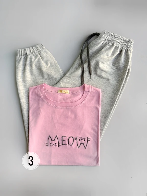 ست تیشرت شلوار گلدوزی 1288