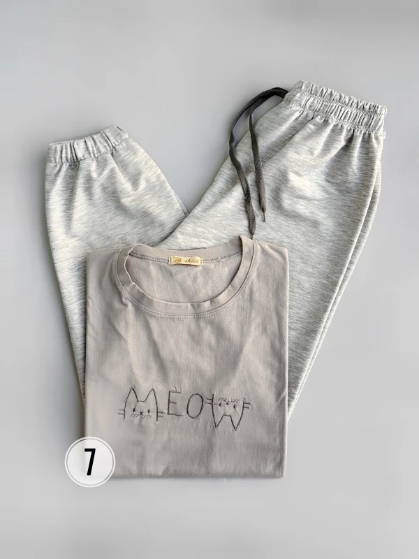 ست تیشرت شلوار گلدوزی 1288