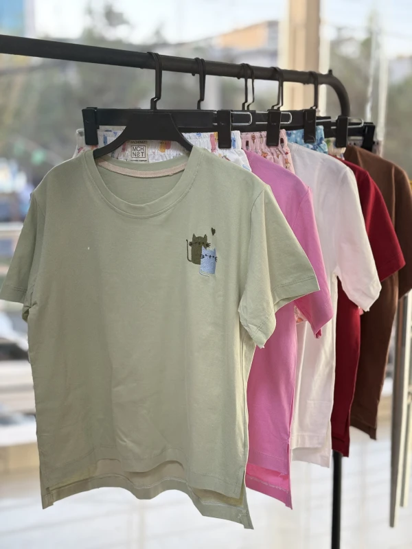 ست تیشرت شورتک طرح میکس 1291