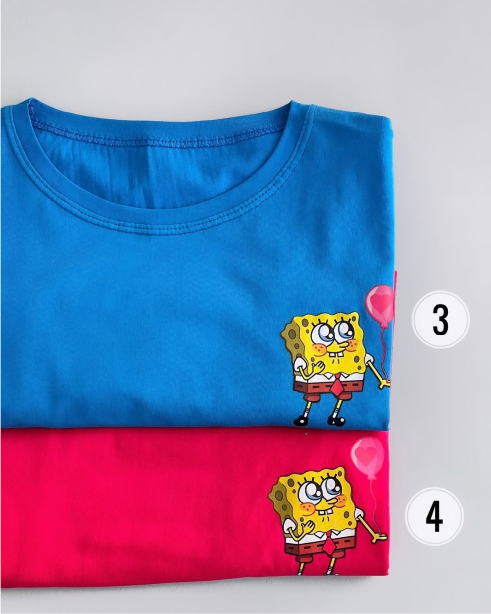 تیشرت نخ پنبه باب اسفنجی بادکنک