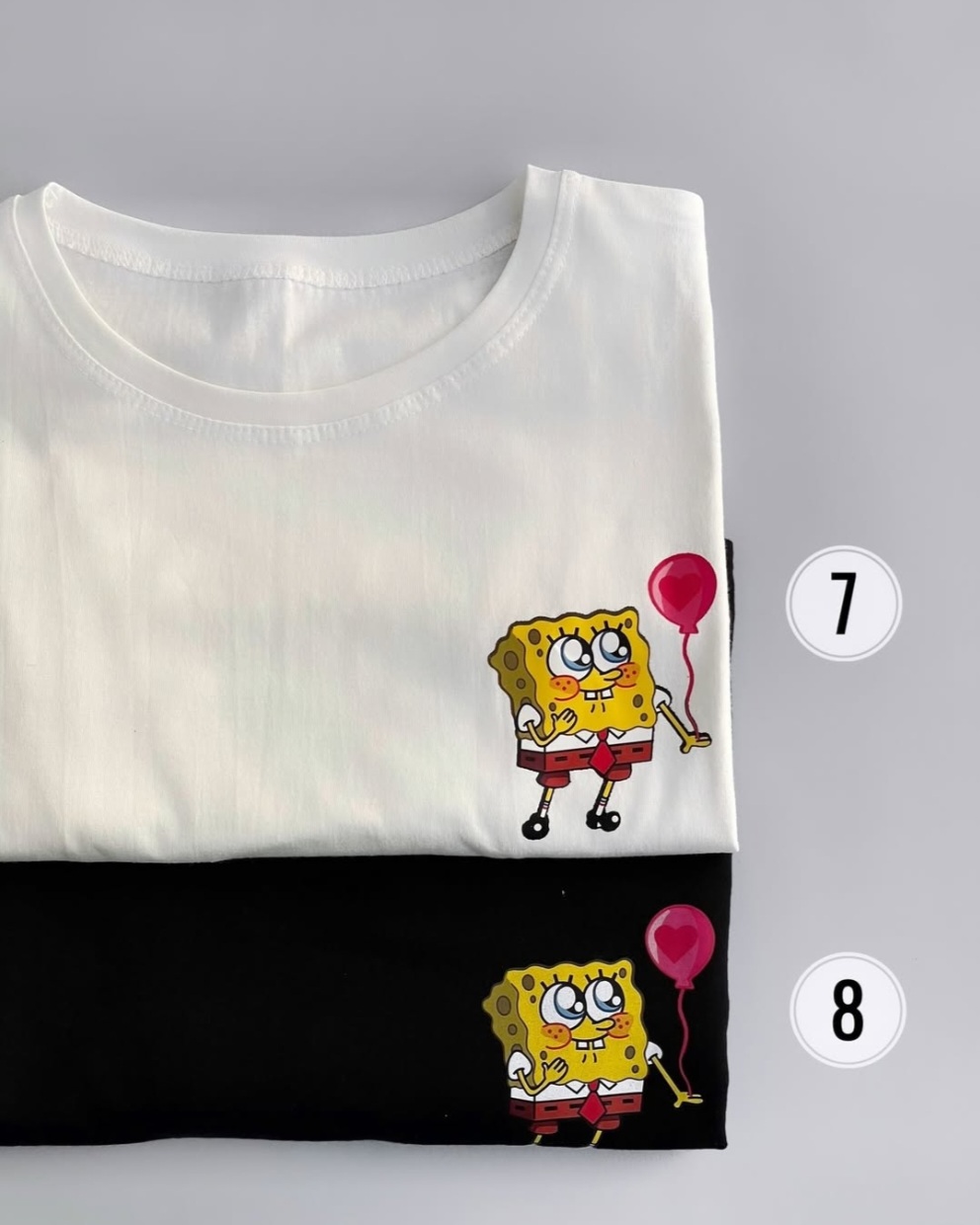 تیشرت نخ پنبه باب اسفنجی بادکنک