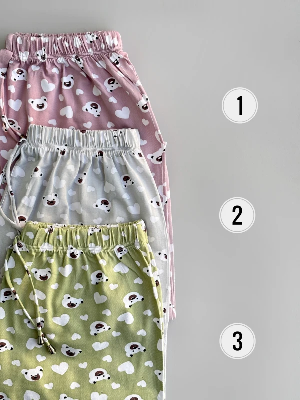 شلوار نخ پنبه خرسی 1301