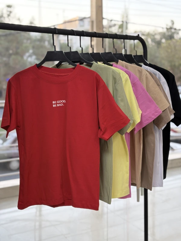 تیشرت نخ پنبه تکست دار 1310