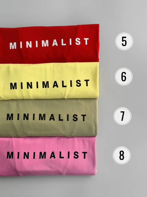 تیشرت نخ پنبه minimalist1312
