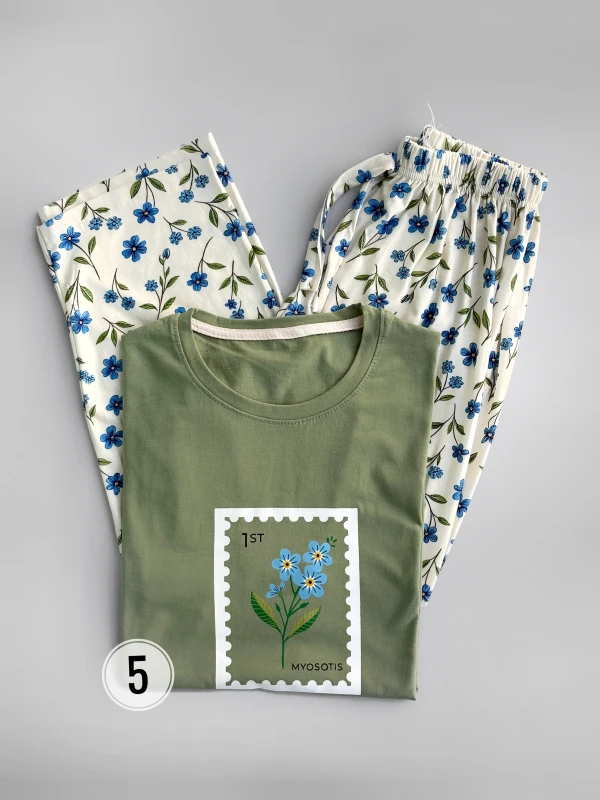 ست بلوز و شلوار طرح میکس 1339