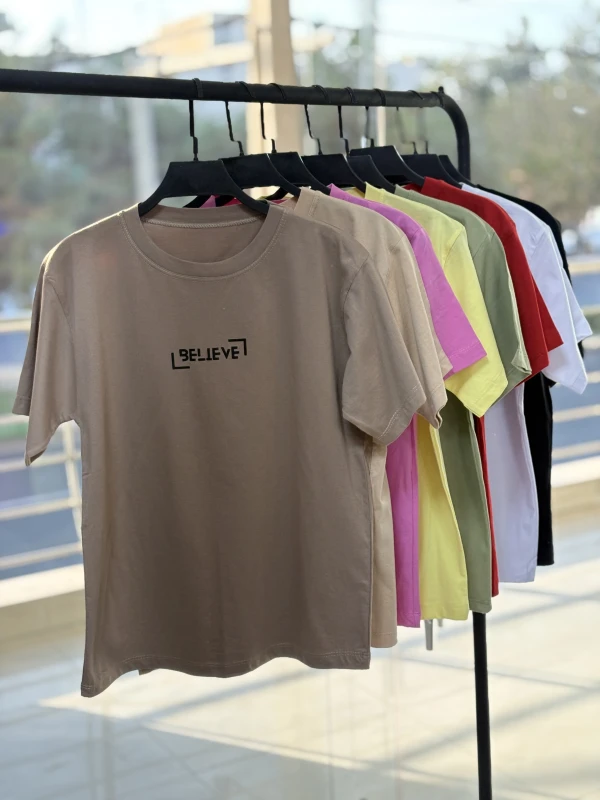 تیشرت نخ پنبه تکست دار 1340