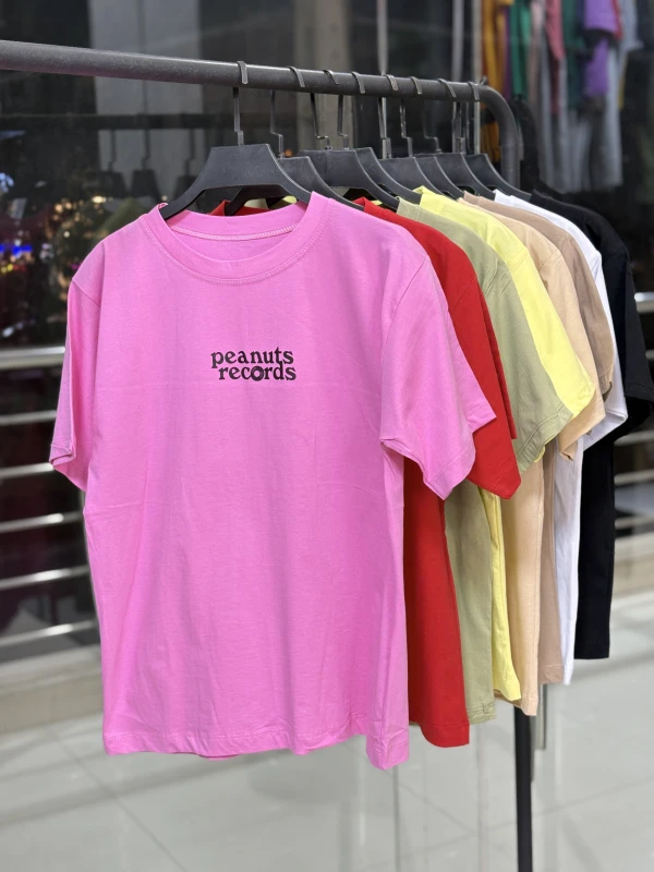 تیشرت نخ پنبه تکست دار 1342