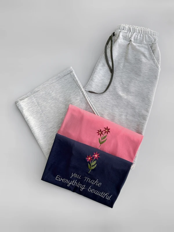 ست تیشرت شلوار قواره دار 1347