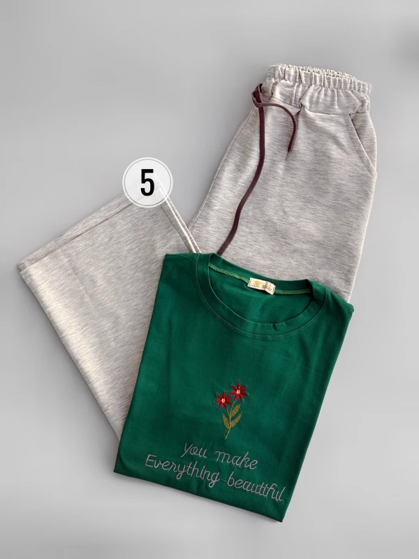 ست تیشرت شلوار قواره دار 1347