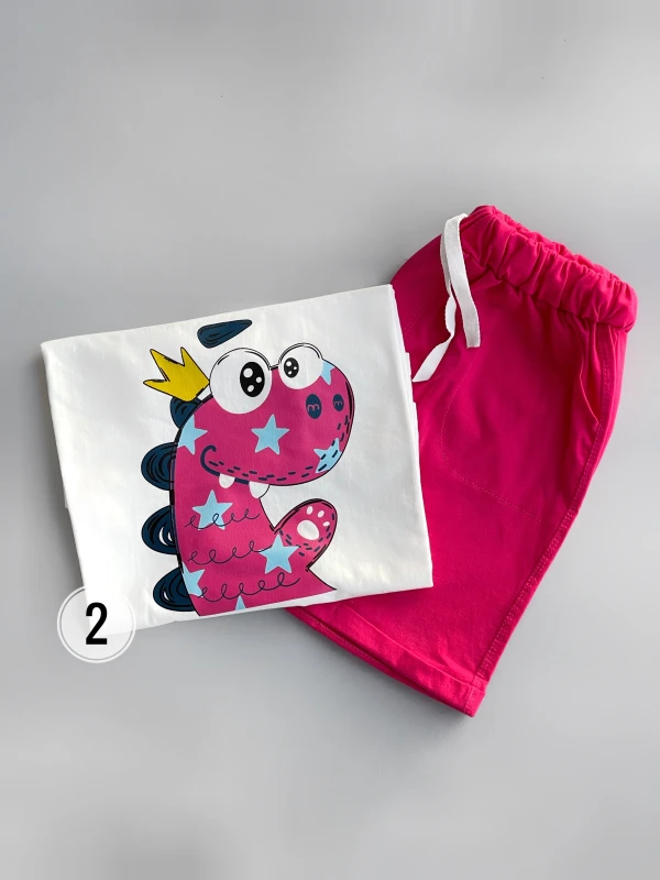 ست تیشرت شورتک دایناسور