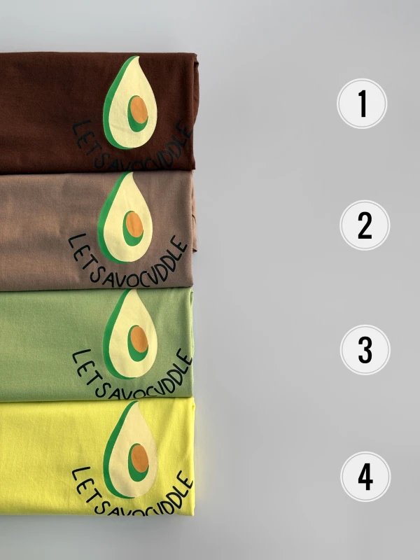 تیشرت نخ پنبه اواکادو 1355