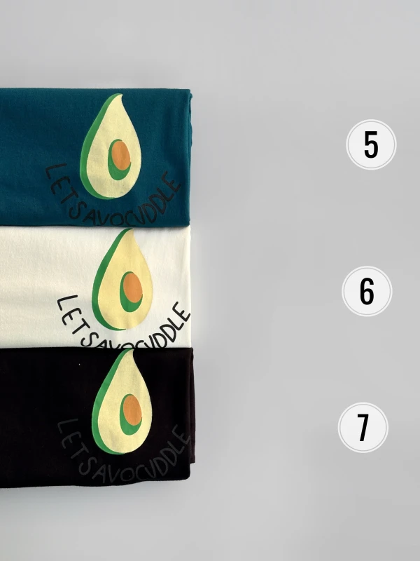 تیشرت نخ پنبه اواکادو 1355