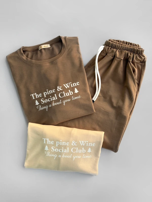 ست بلوز شلوار  تکست دار 1359