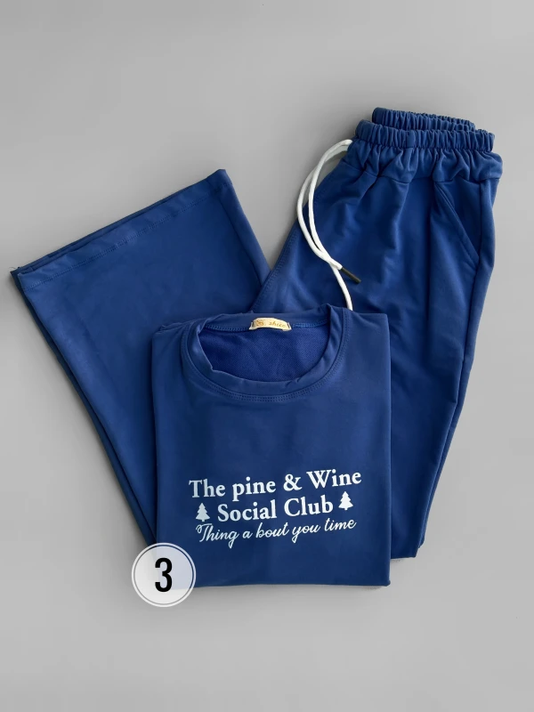 ست بلوز شلوار  تکست دار 1359