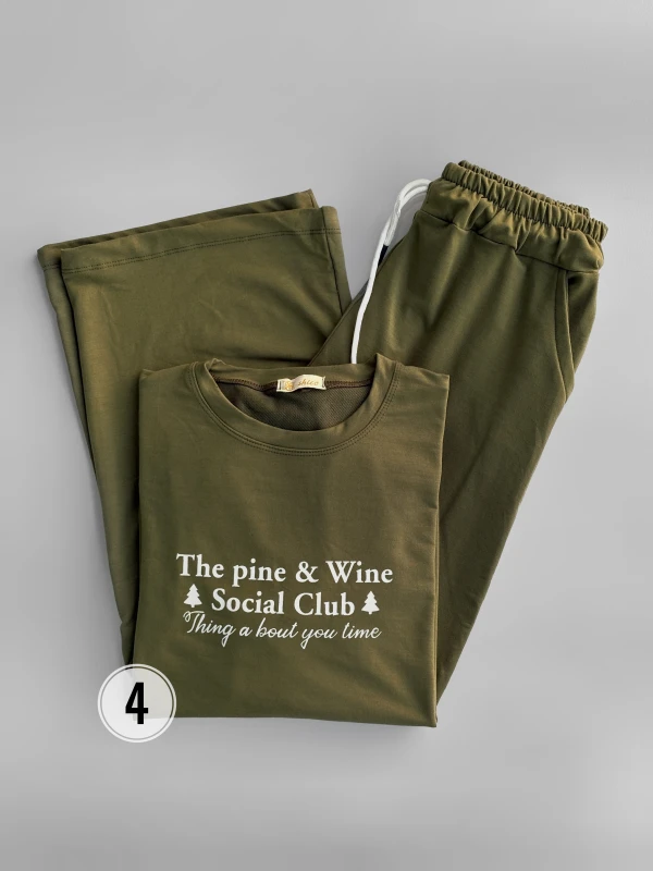 ست بلوز شلوار  تکست دار 1359