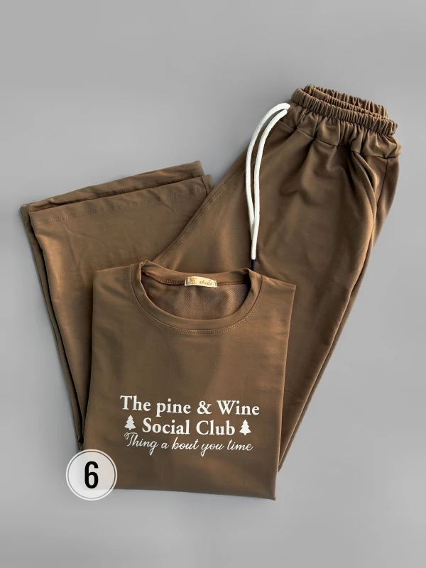 ست بلوز شلوار  تکست دار 1359