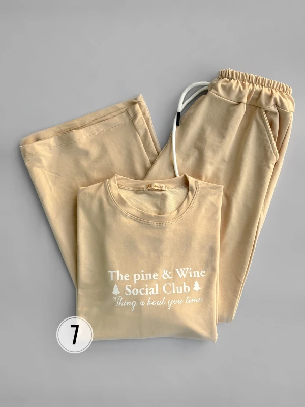 ست بلوز شلوار  تکست دار 1359