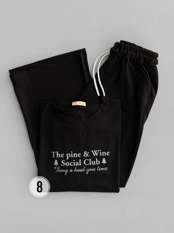 ست بلوز شلوار  تکست دار 1359