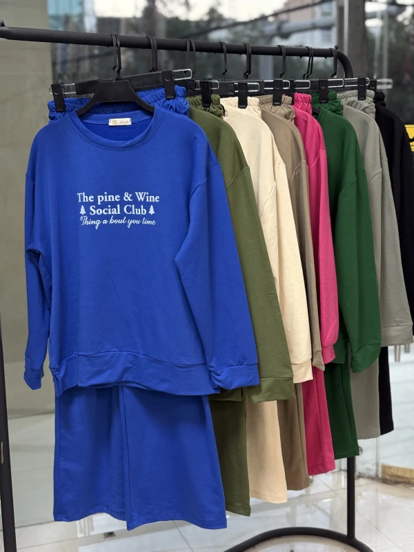 ست بلوز شلوار  تکست دار 1359