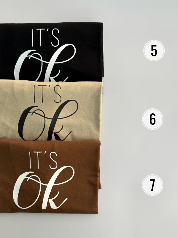 تیشرت نخ پنبه باکسی Ok1360