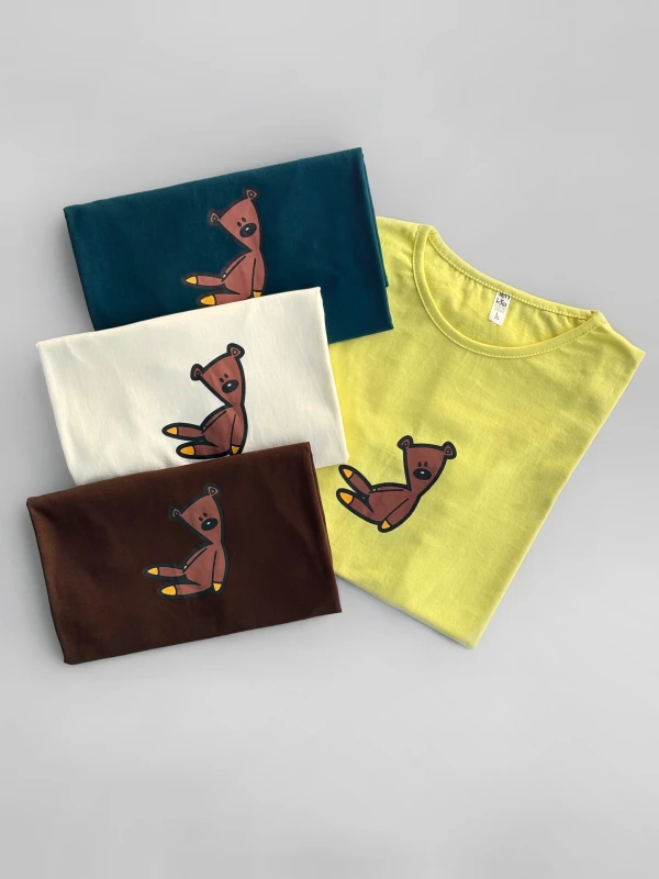 تیشرت نخ پنبه خرسی 1361