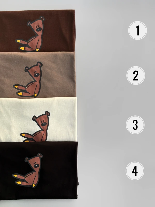 تیشرت نخ پنبه خرسی 1361