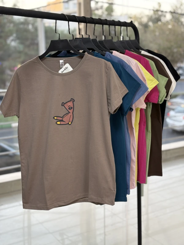 تیشرت نخ پنبه خرسی 1361