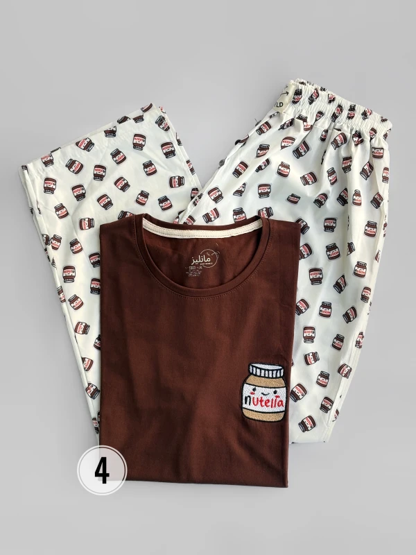 ست تیشرت شلوار طرح میکس 1365