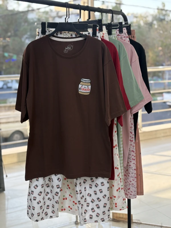 ست تیشرت شلوار طرح میکس 1365