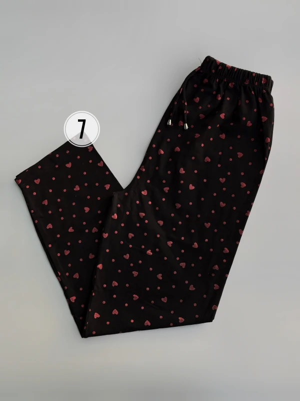 شلوار نخ پنبه قلب و نقطه 1372