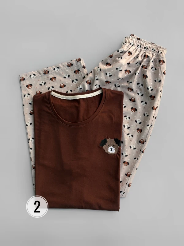 ست تیشرت شلوار طرح میکس 1383