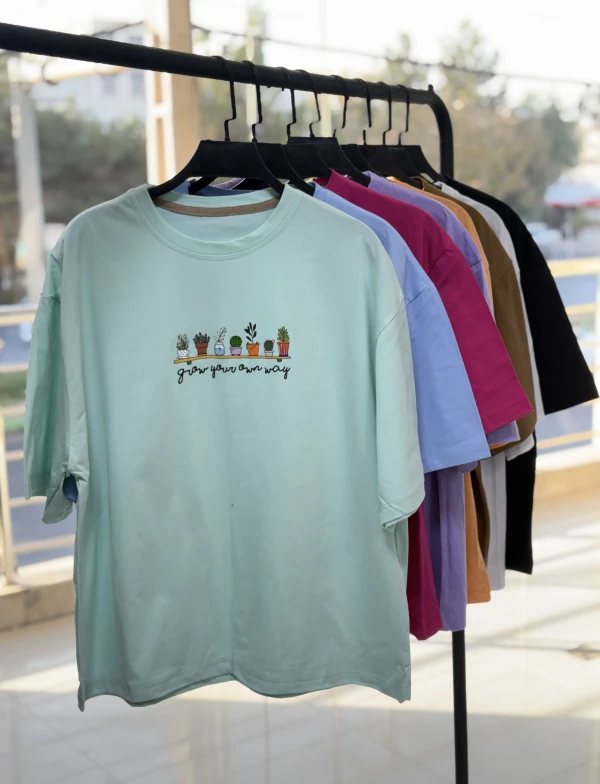 تیشرت باکسی گلدون 1384