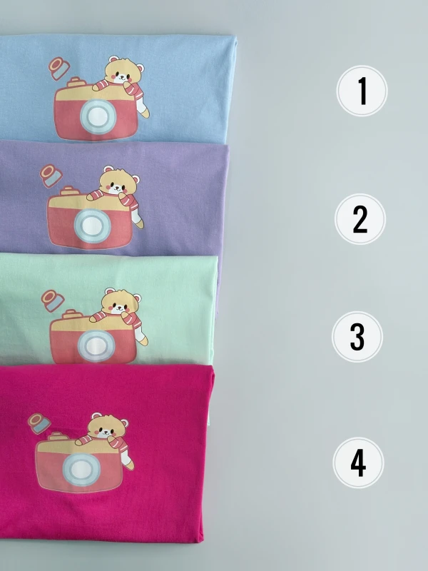 تیشرت باکسی خرس و دوربین 1387