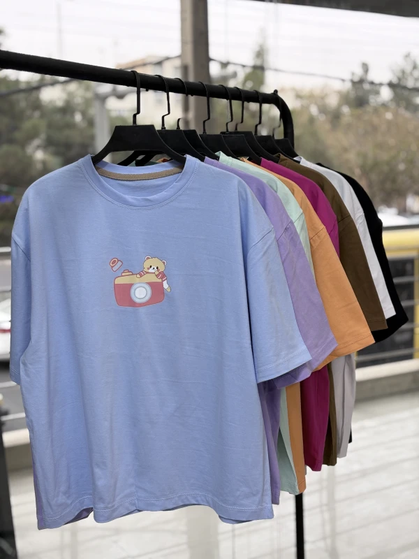 تیشرت باکسی خرس و دوربین 1387