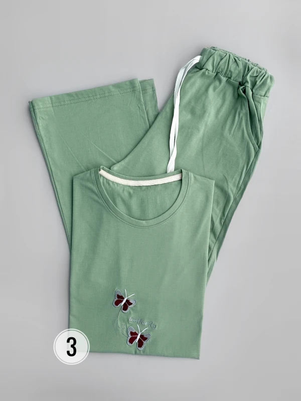 ست تیشرت شلوار پروانه گلدوزی 1388