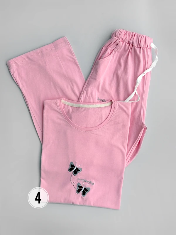 ست تیشرت شلوار پروانه گلدوزی 1388