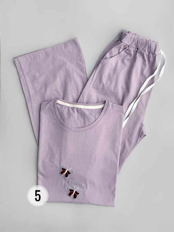 ست تیشرت شلوار پروانه گلدوزی 1388