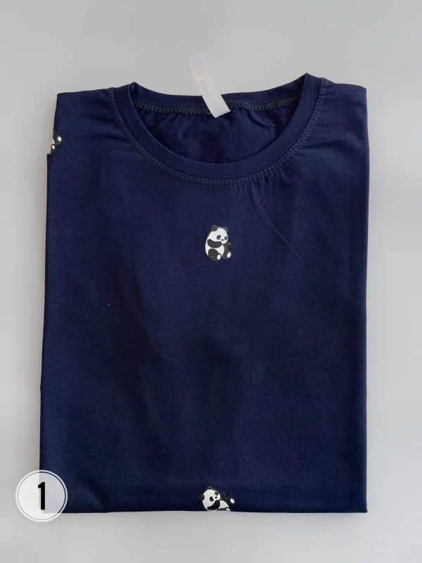 تیشرت نخ‌پنبه پاندا تمام چاپ