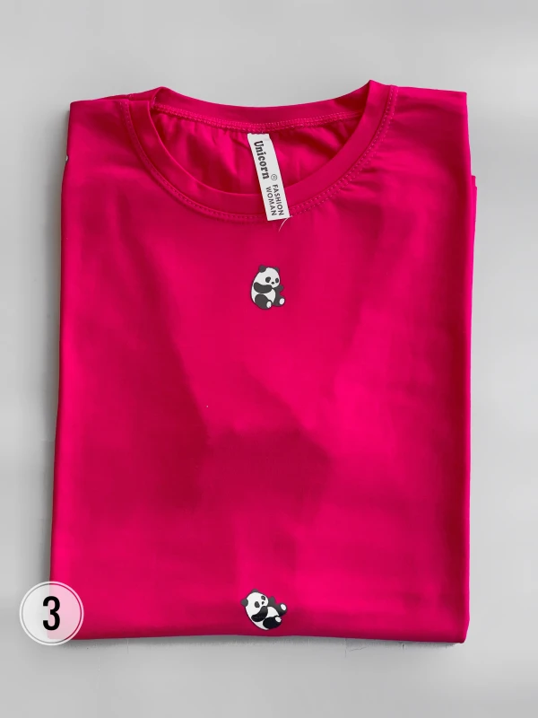 تیشرت نخ‌پنبه پاندا تمام چاپ