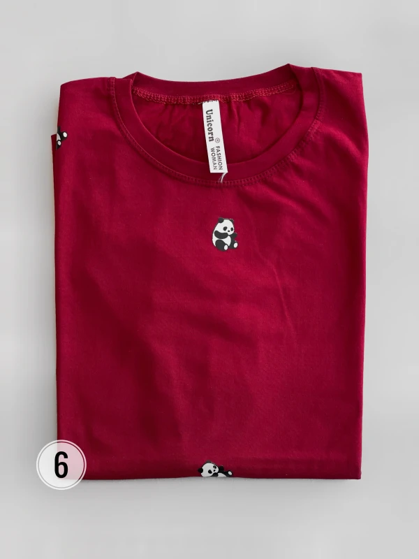 تیشرت نخ‌پنبه پاندا تمام چاپ
