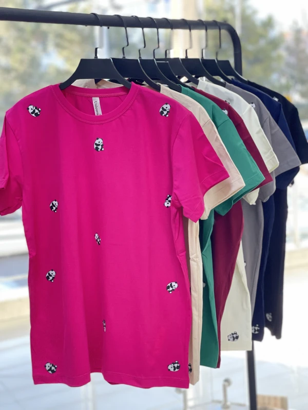 تیشرت نخ‌پنبه پاندا تمام چاپ