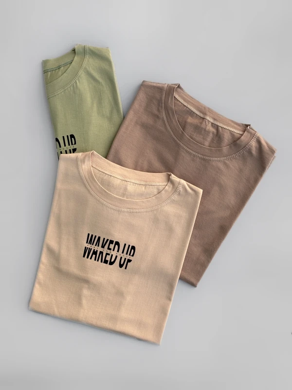 تیشرت نخ پنبه تکست دار 1392