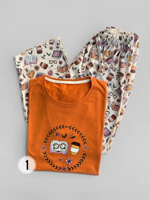 ست تیشرت شلوار طرح میکس 1395