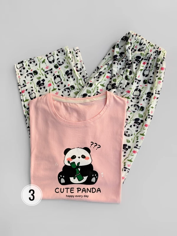 ست تیشرت شلوار طرح میکس 1395